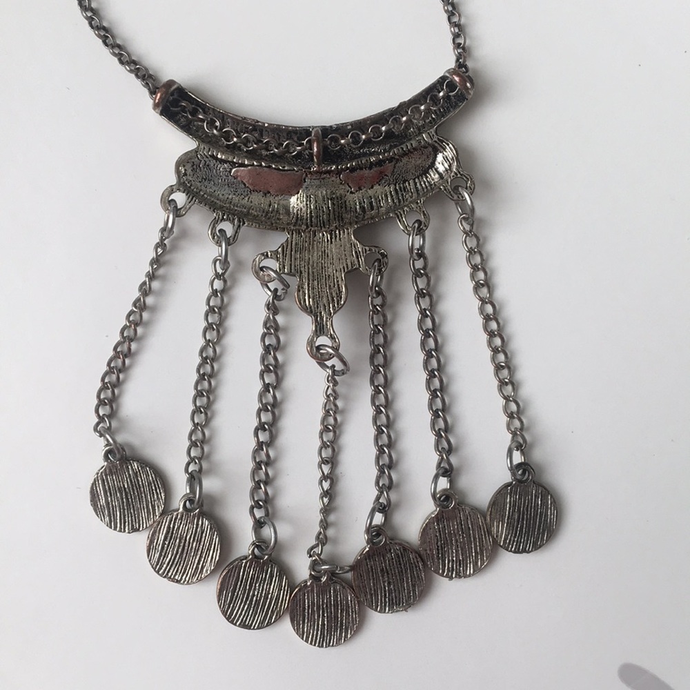 Forever 21 Long Silver Charm Necklace - Picture 4 of 5